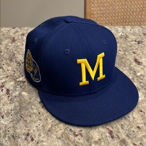 New Era 59FIFTY Blue and Green Fitted Cap